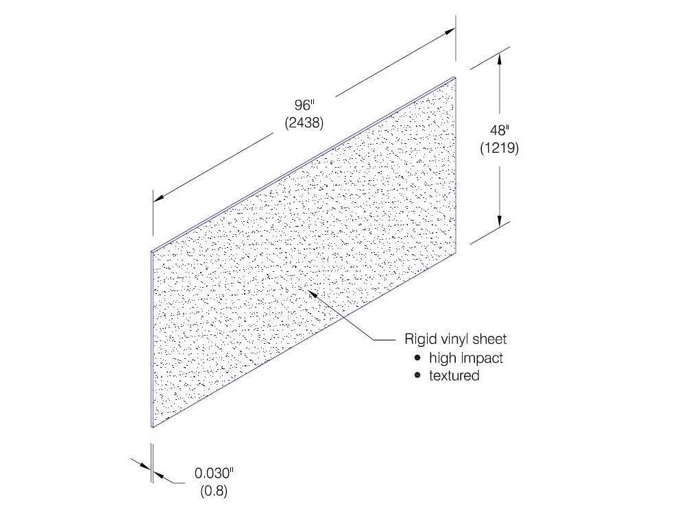 WC-30 Rigid PVC Wall Covering (.030-inch)-Specifications