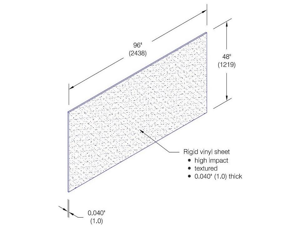 WC-40 Rigid PVC Wall Covering (.040-inch)-Specifications