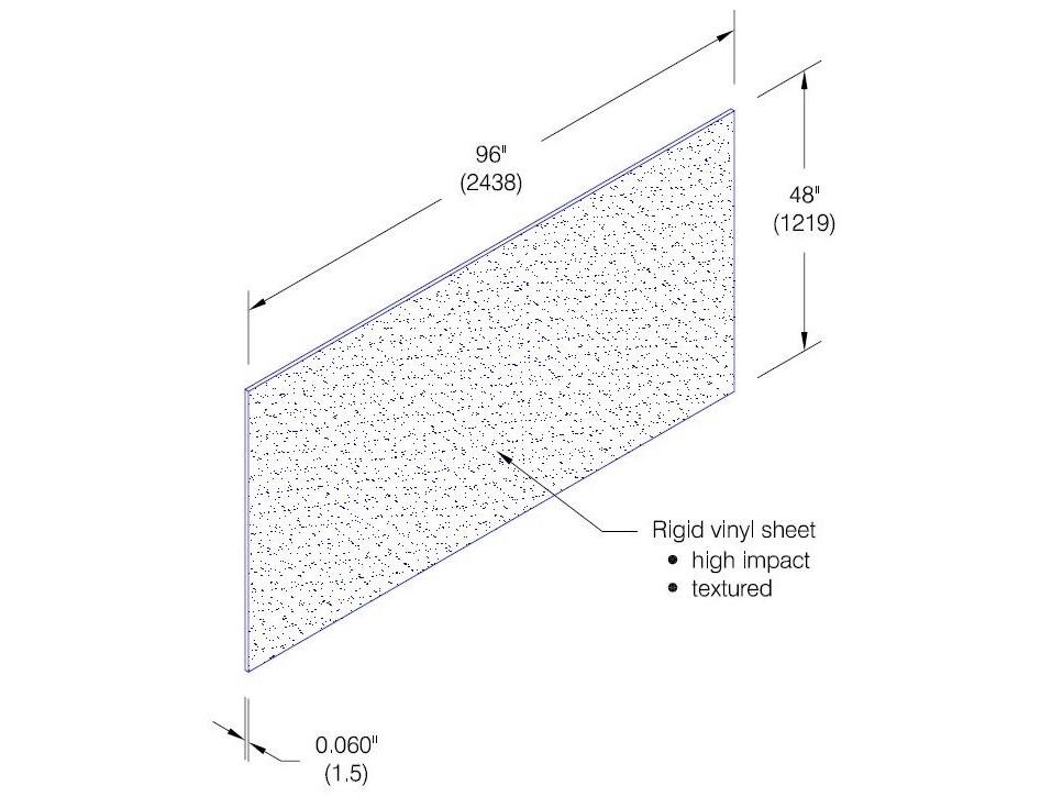 WC-60 Rigid PVC Wall Covering (.060-inch)-Specifications