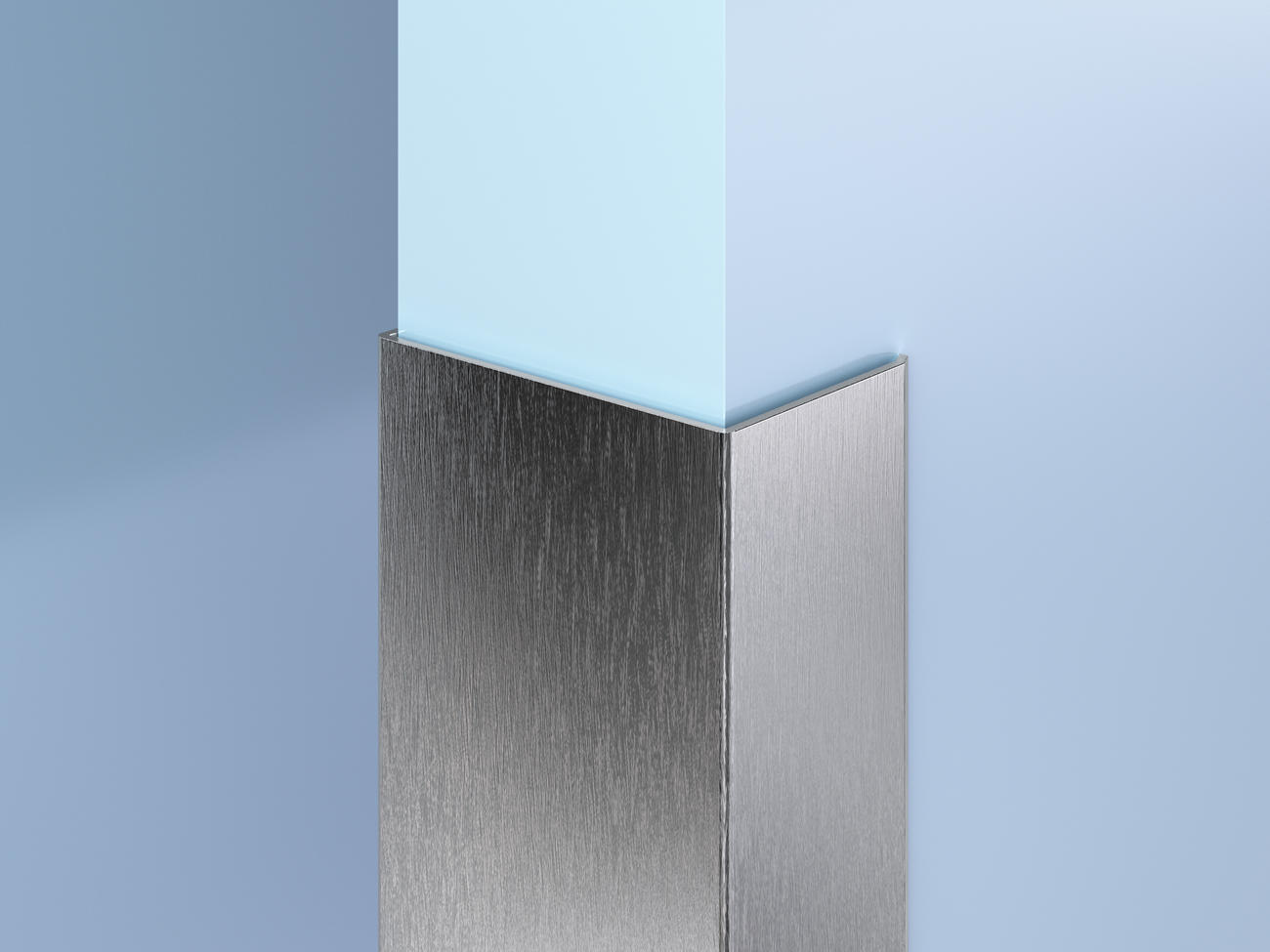 Surface-Mount Stainless Steel End Wall Guards