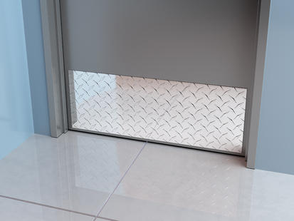 AL Diamond Plate Door and Frame Protection