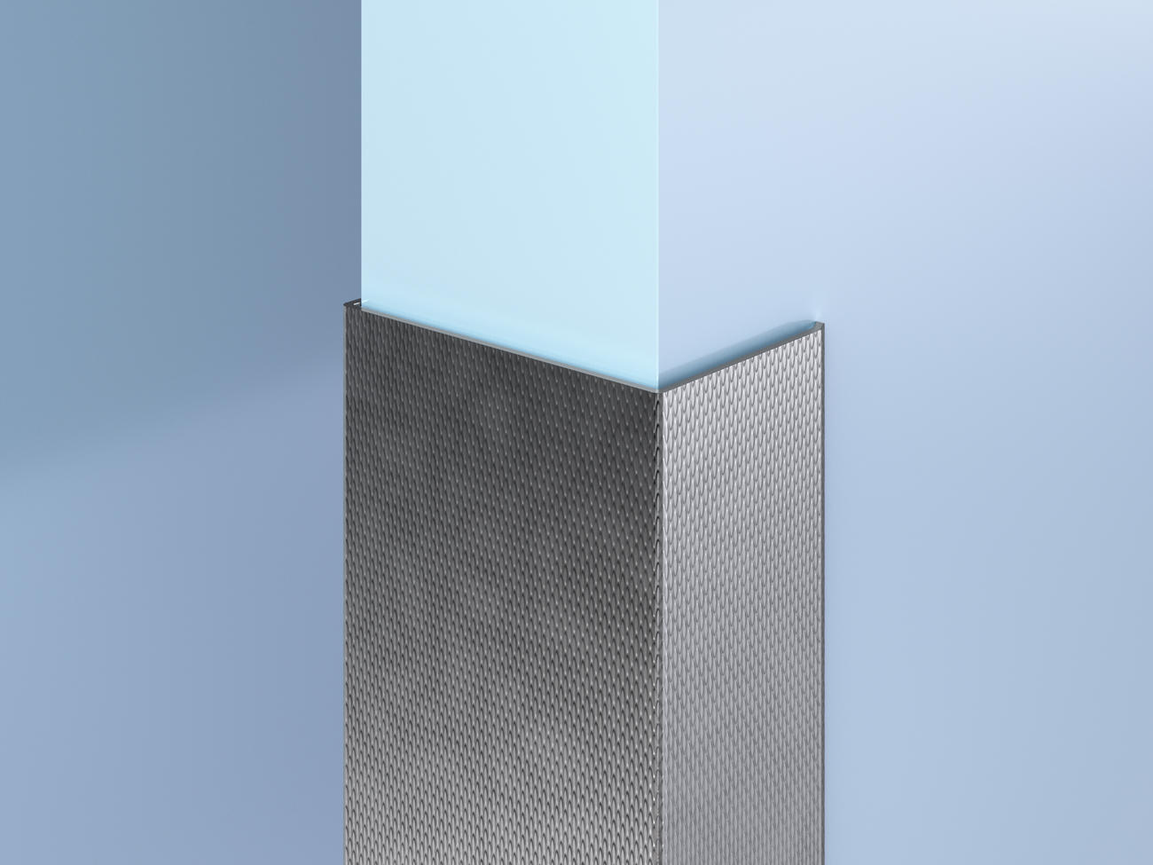 Surface-Mount Patterned SS End Wall Guards