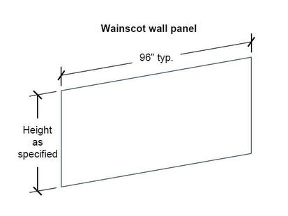 WPDA-60 Wainscot Wall Panel