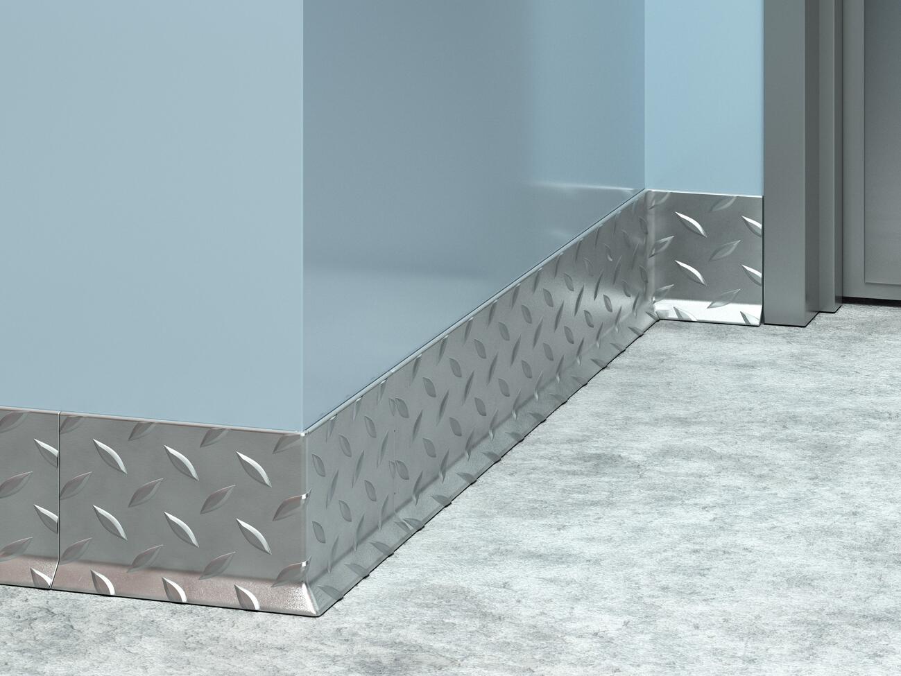 Stainless Steel Diamond Plate Cove base