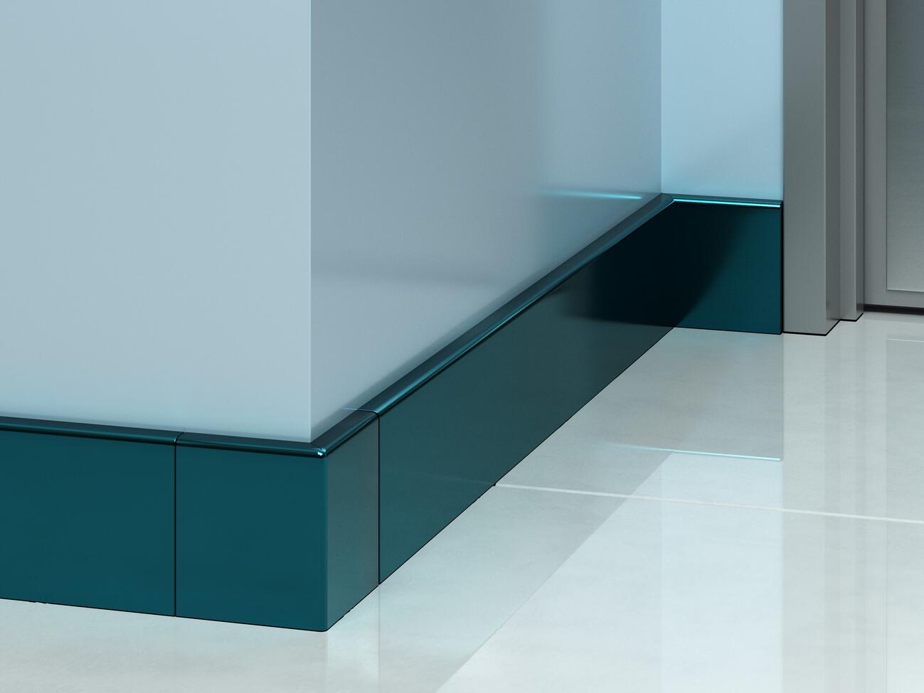 Colored Stainless Steel Baseboard