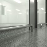 TRS-200 Tubular Stainless Steel Floor-Mounted Crash Rail