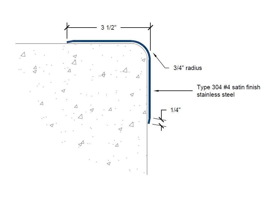 CG-55 | 3 1/2-inch wing; 90-deg; 3/4-inch radius-Specifications