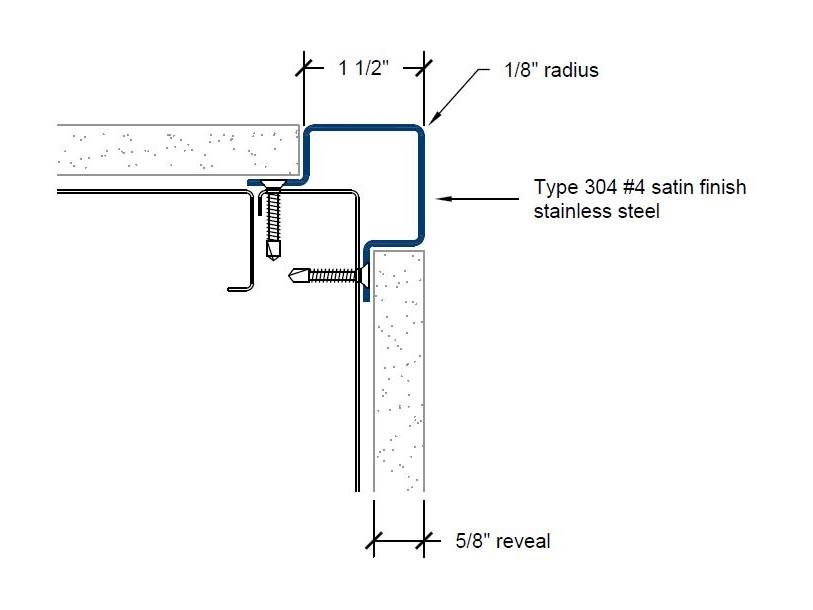 CG-150 | 1 1/2-inch wing; 90-deg; 1/8-inch radius-Specifications