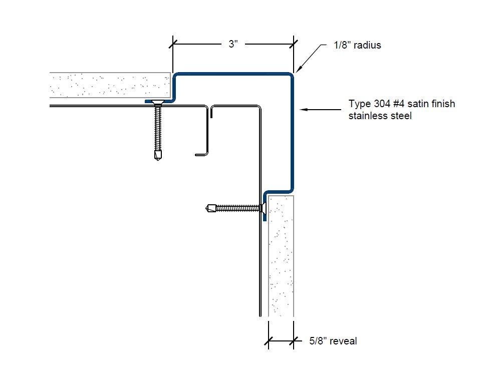 CG-300 | 3-inch wing; 90-deg; 1/8-inch radius-Specifications