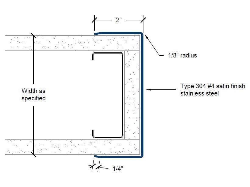 CG-51-EW | 2-inch wings; 1/8-inch radius-Specifications