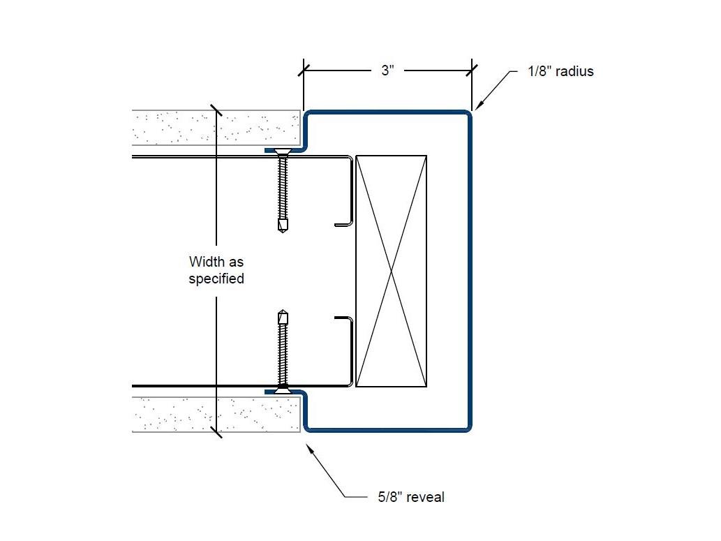 CG-300-EW | 3-inch wings; 1/8-inch radius-Specifications