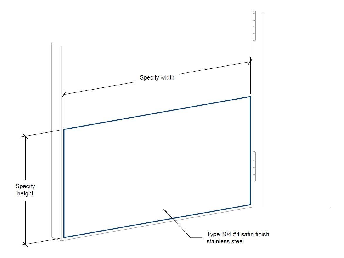 KPS-16 Stainless Steel Kick Plate-Specifications