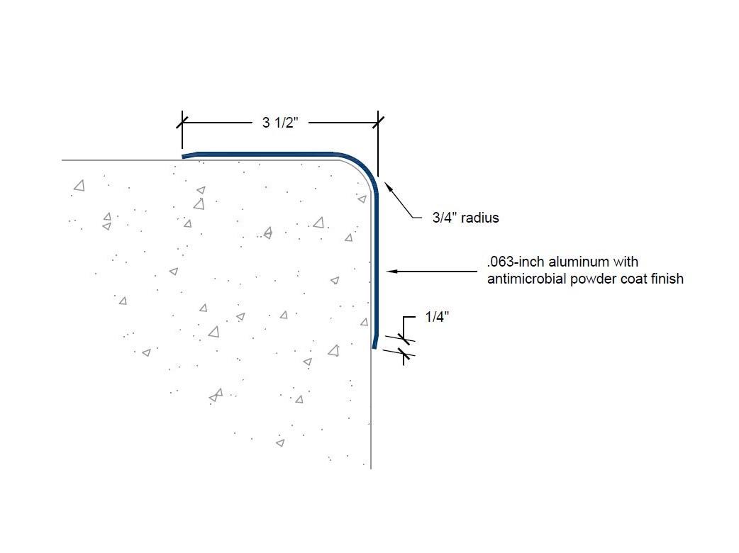 CGAM-55 | 3 1/2-inch wing; 90-deg; 3/4-inch radius-Specifications