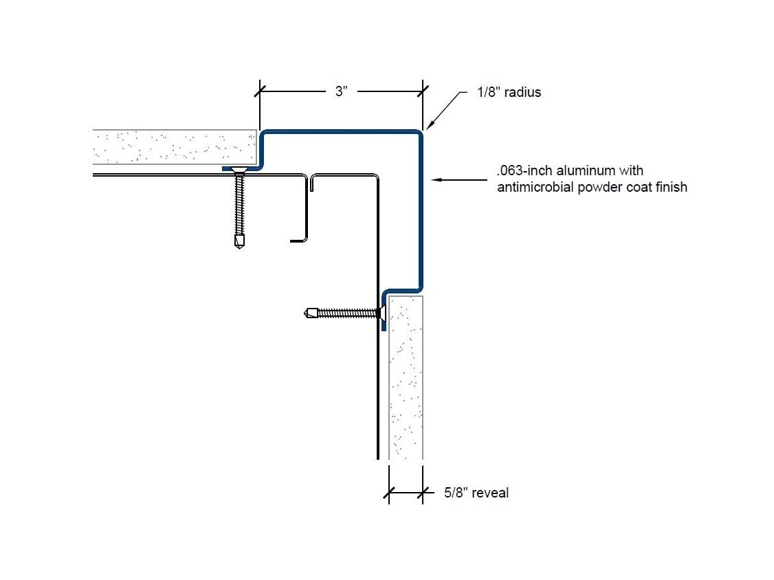 CGAM-300 | 3-inch wing; 90-deg; 1/8-inch radius-Specifications