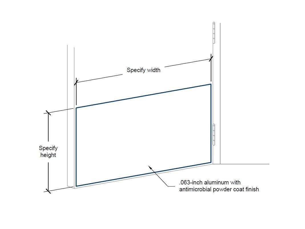 KPAM-60 Antimicrobial Kick Plate-Specifications