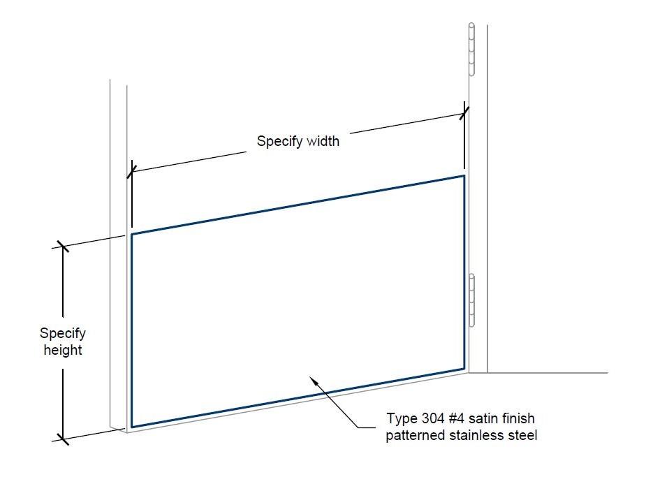 KPSP-16 Patterned SS Kick Plate-Specifications