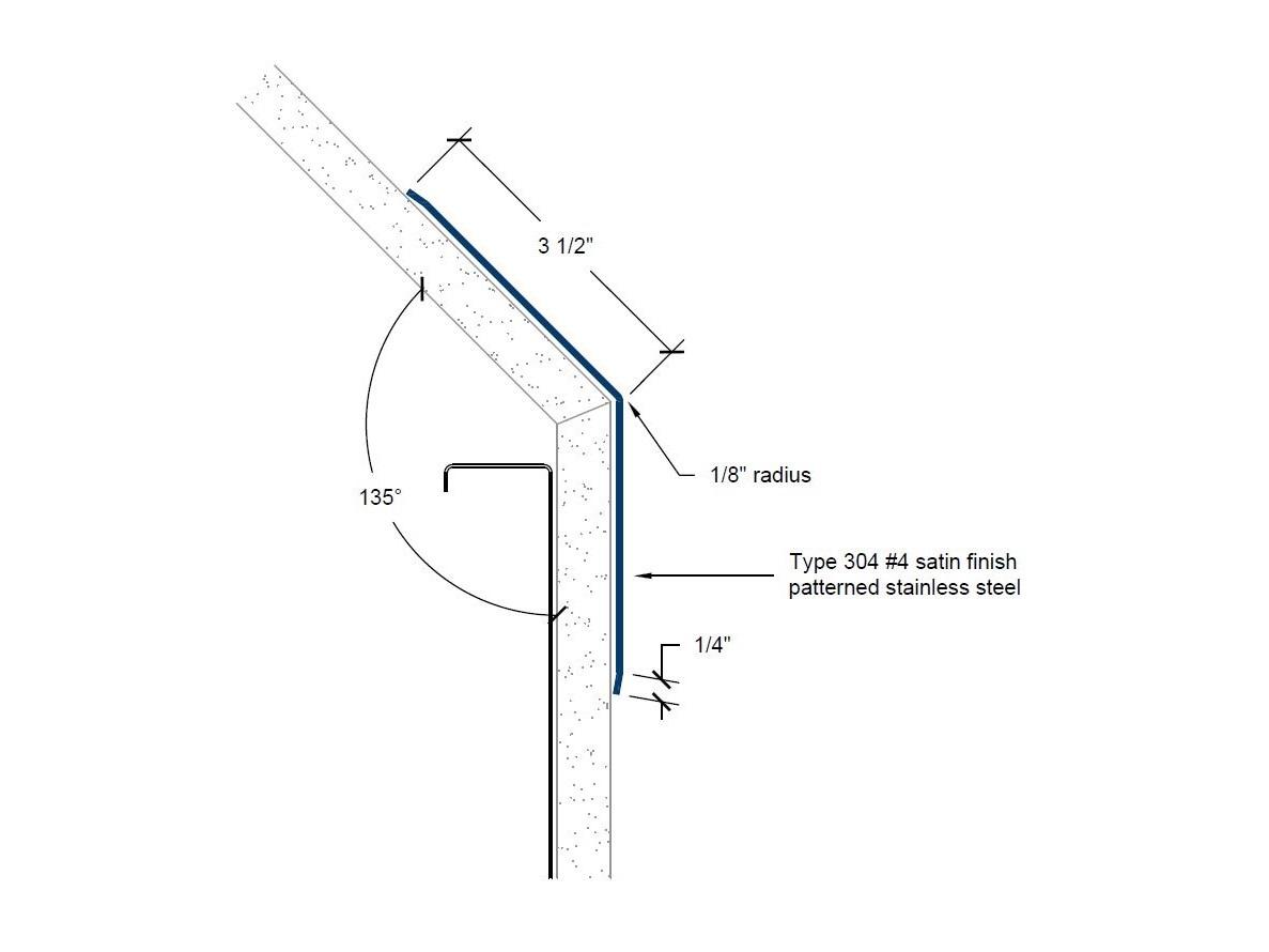 CGP-60 | 3 1/2-inch wing; 135-deg; 1/8-inch radius-Specifications