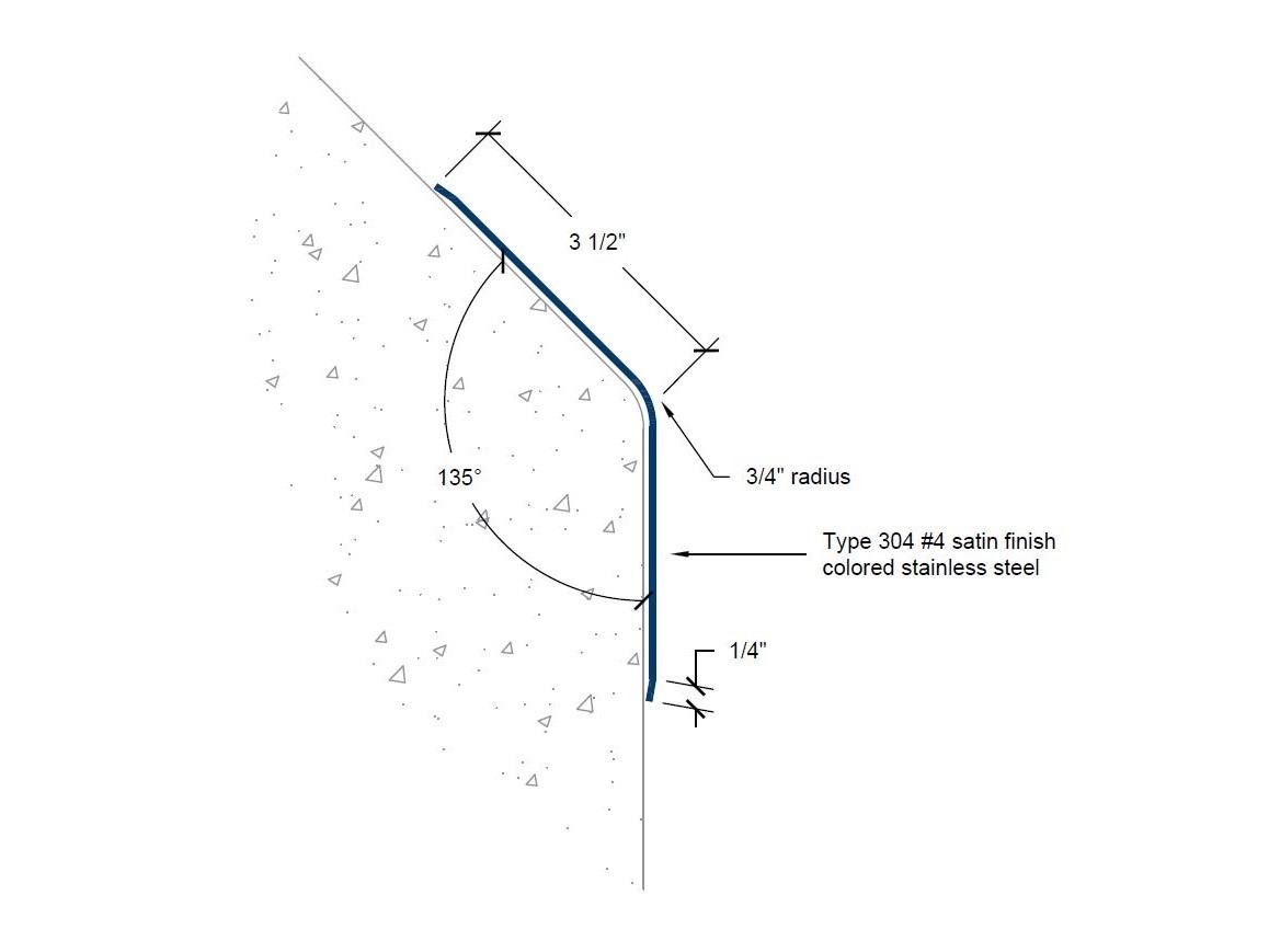 CGC-65 | 3 1/2-inch wing; 135-deg; 3/4-inch radius-Specifications