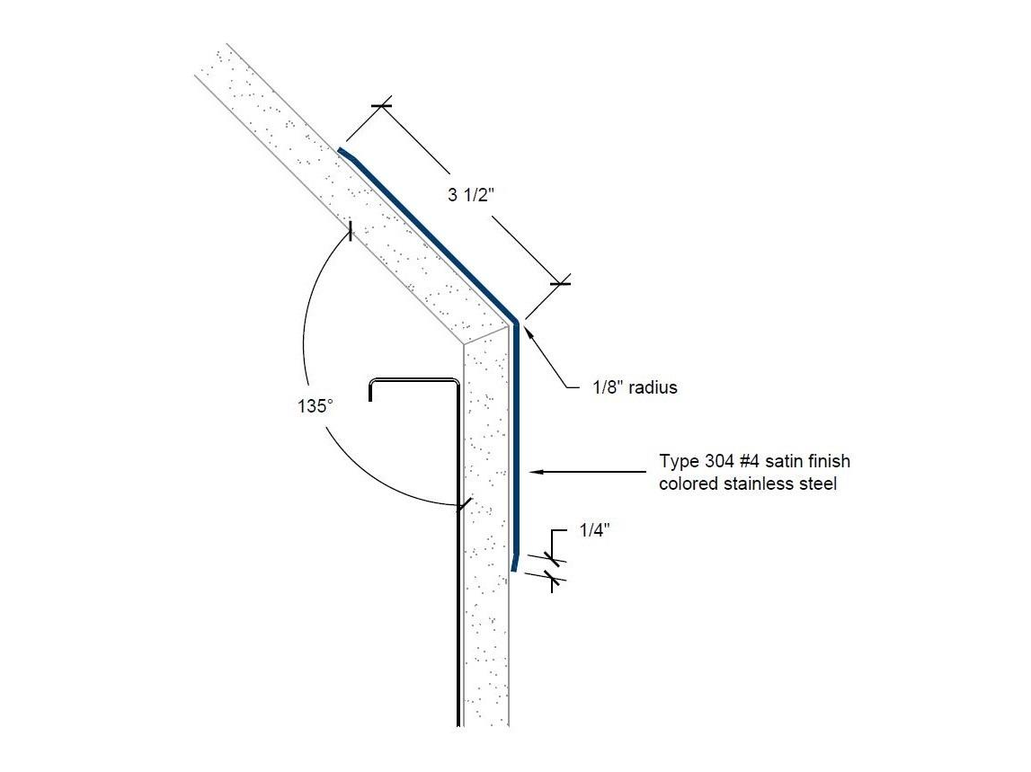 CGC-60 | 3 1/2-inch wing; 135-deg; 1/8-inch radius-Specifications