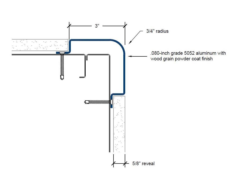 CGD-305 | 3-inch wing; 90-deg; 3/4-inch radius-Specifications