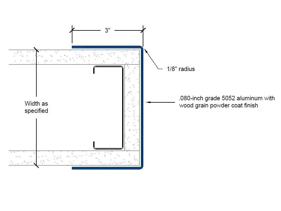 CGD-402-EW | 3-inch wings; 1/8-inch radius-Specifications