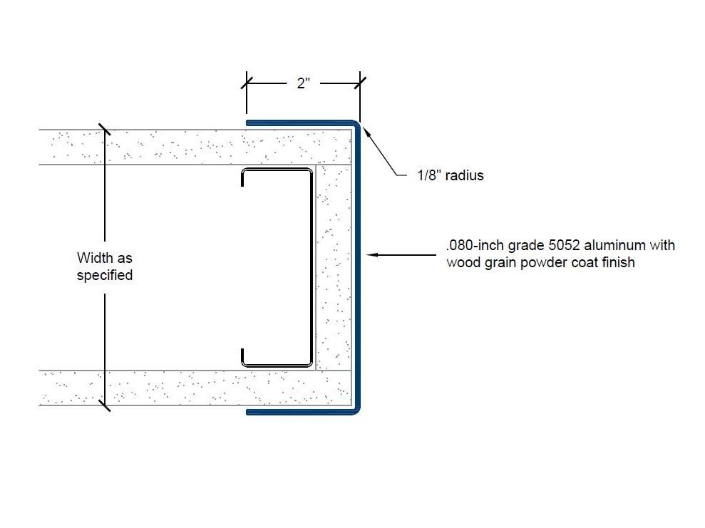 CGD-401-EW | 2-inch wings; 1/8-inch radius-Specifications