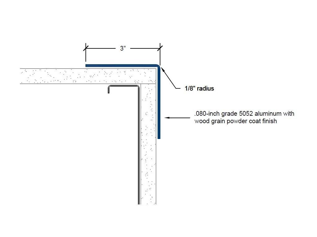 CGD-402 | 3-inch wing; 90-deg; 1/8-inch radius-Specifications