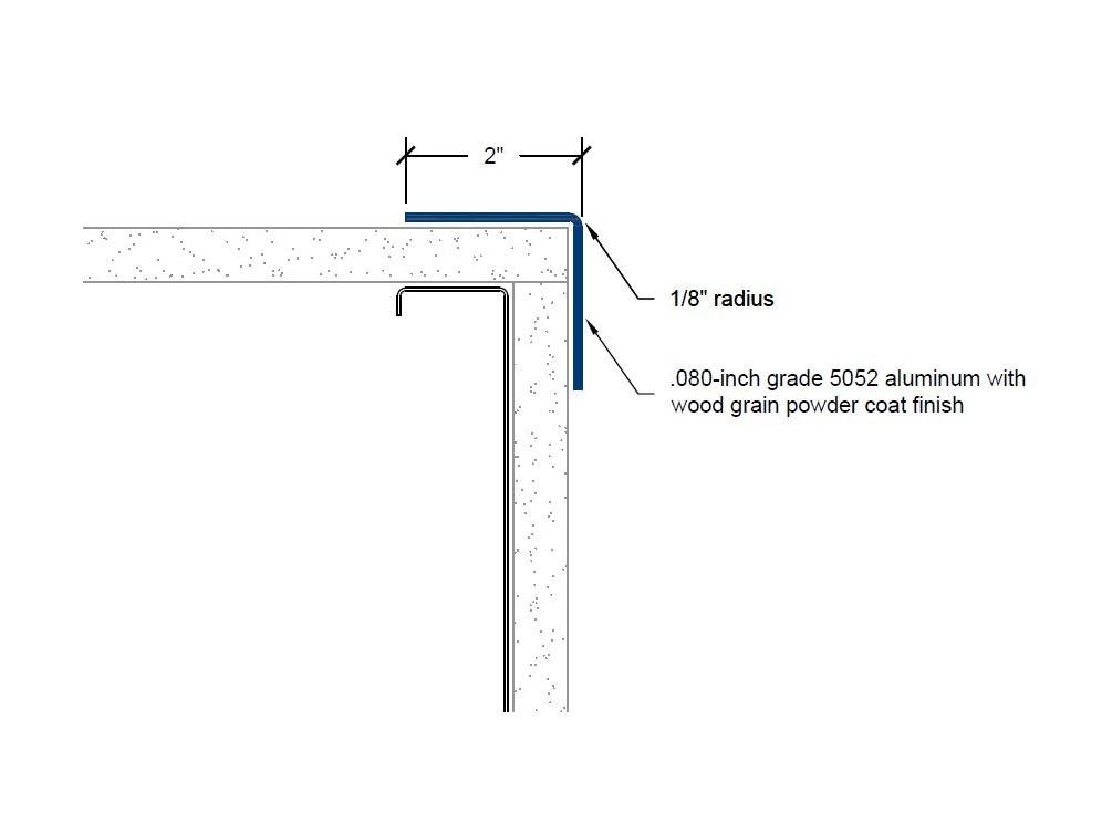 CGD-401 | 2-inch wing; 90-deg; 1/8-inch radius-Specifications