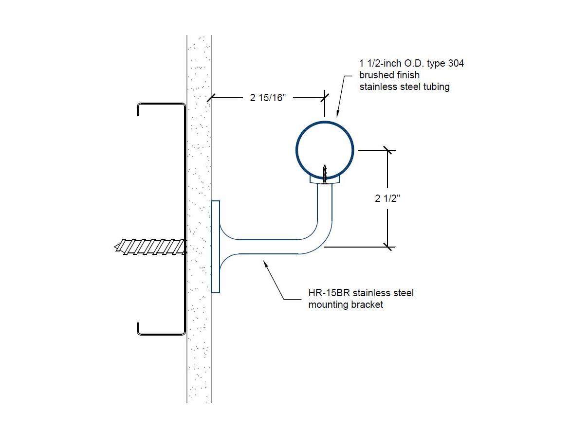 HR-100 Stainless Steel Handrail-Specifications