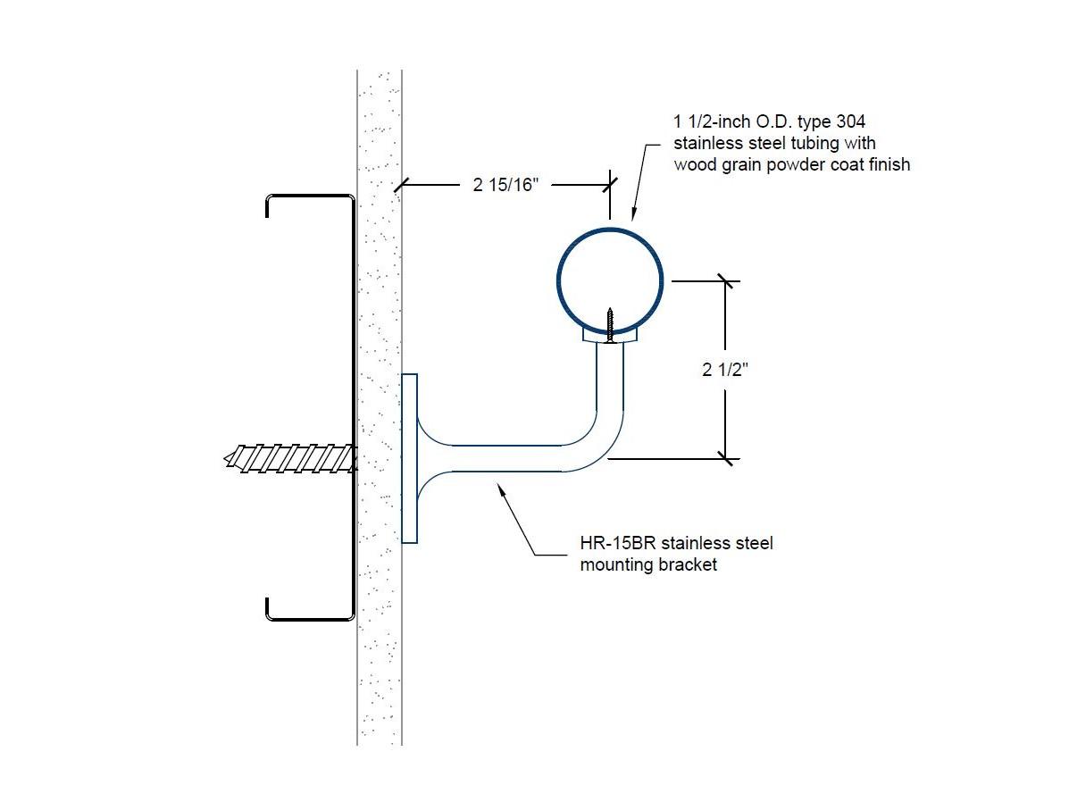 HRD-100 Decorative Stainless Steel Handrail-Specifications