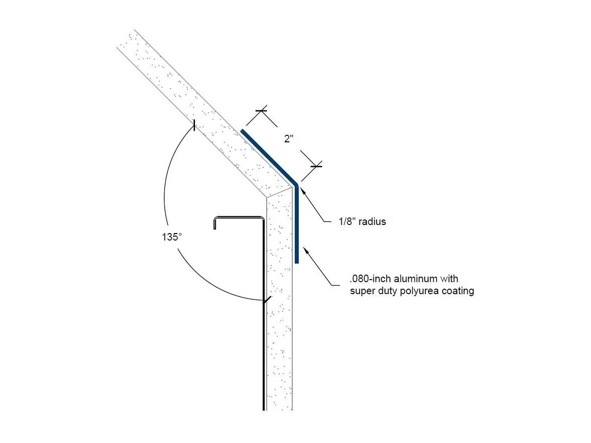 SD-404 | 2-inch wing; 135-deg; 1/8-inch radius-Specifications