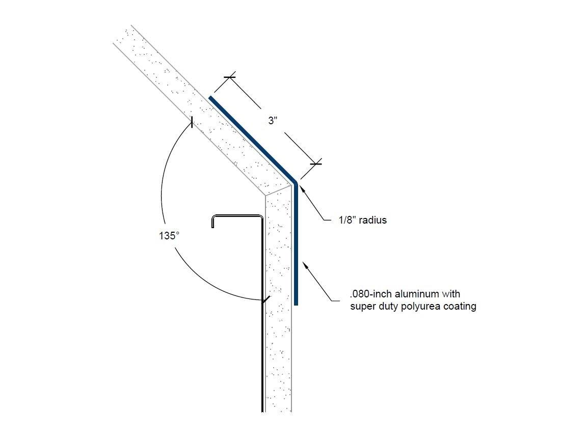 SD-405 | 3-inch wing; 135-deg; 1/8-inch radius-Specifications