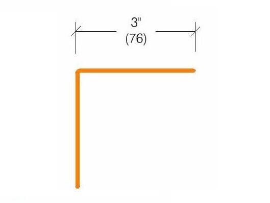 CG-13 | 3-inch wing; 90-deg; 3/16-inch radius-Specifications