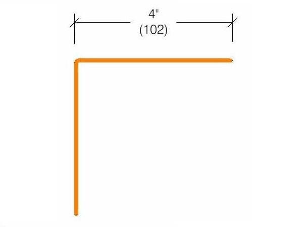 CG-14 | 4-inch wing; 90-deg; 3/16-inch radius-Specifications