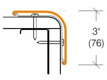 CG-30 | 3-inch wing; 90-deg Bullnose; Aluminum retainer-Specifications