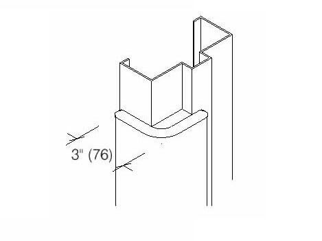 DFG-30 | 3-inch wing; 90-deg Bullnose; Aluminum retainer-Specifications