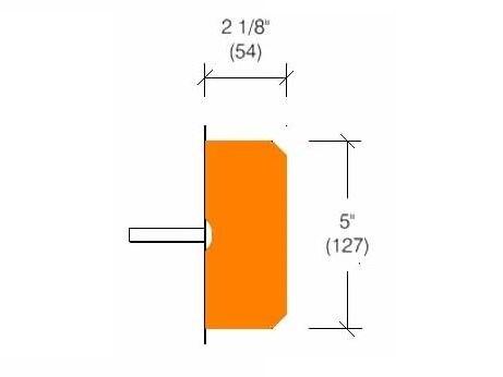 ER-25 | 5-inch x 2 1/8-inch profile-Specifications