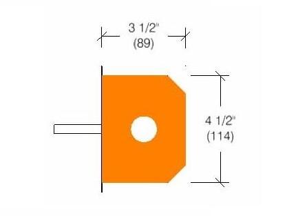 ER-45 | 4 1/2-inch x 3 1/2-inch profile-Specifications