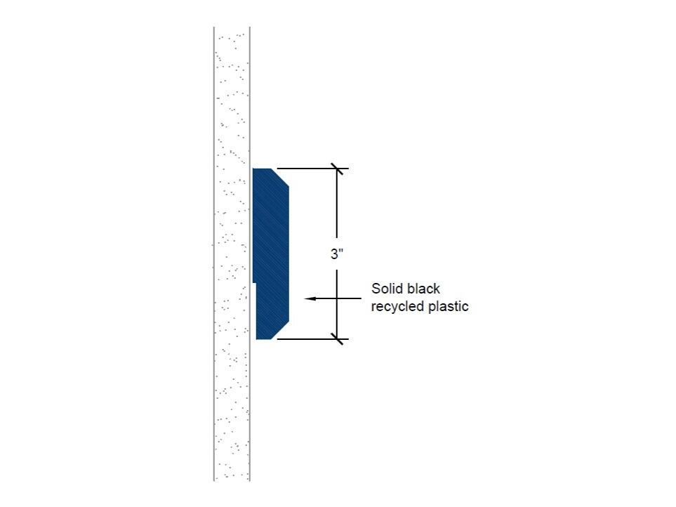 DBCR-583 | 5/8 x 3-inch chair rail profile-Specifications