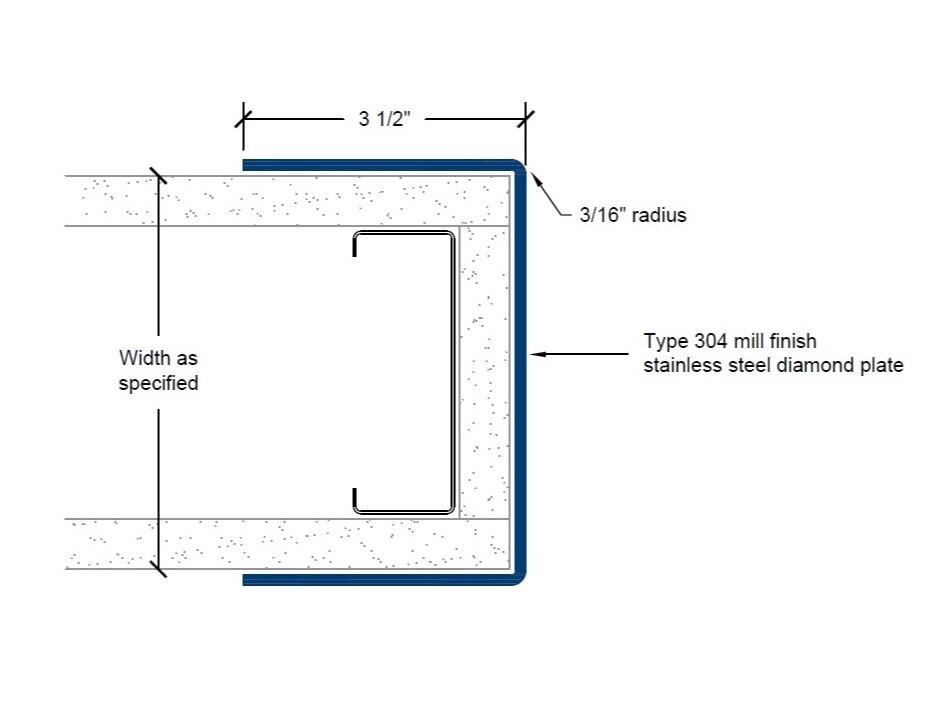 CGSD-50-EW | 3 1/2-inch wings; 3/16-inch radius-Specifications