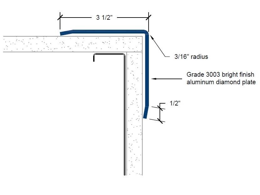 CGAD-50 | 3 1/2-inch wing; 90-deg; 3/16-inch radius-Specifications