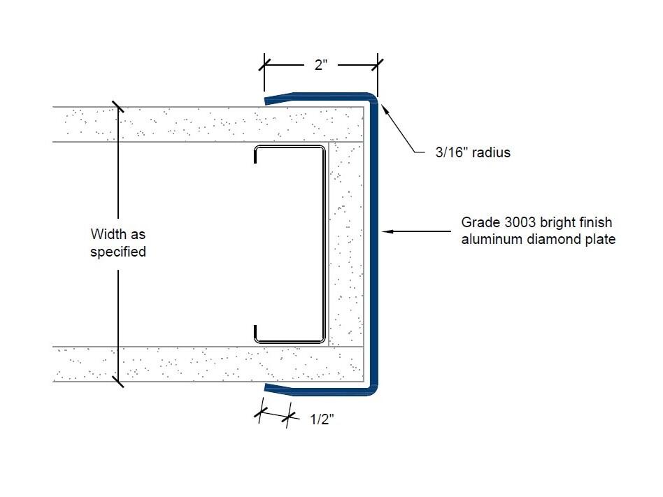 CGAD-51-EW | 2-inch wings; 3/16-inch radius-Specifications