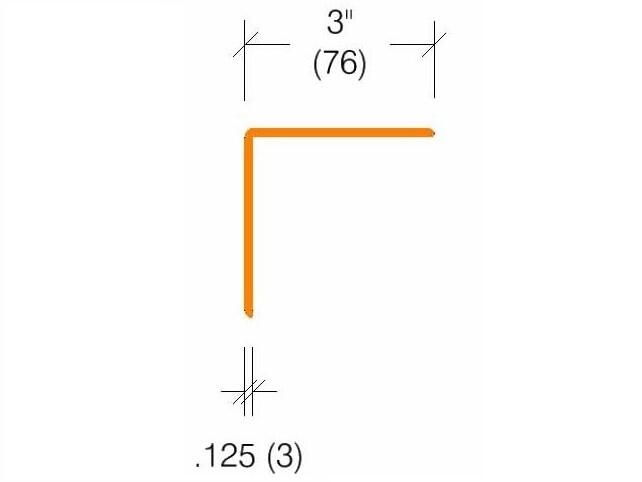 CG-25 | 3-inch wing; 90-deg; 1/8-inch radius-Specifications