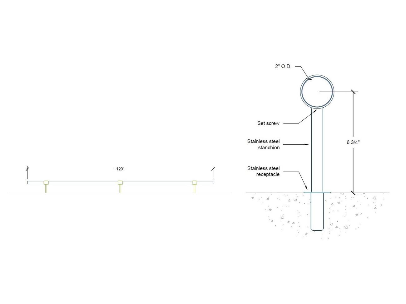 HSFR120-KIT | 120-inch Length-Specifications