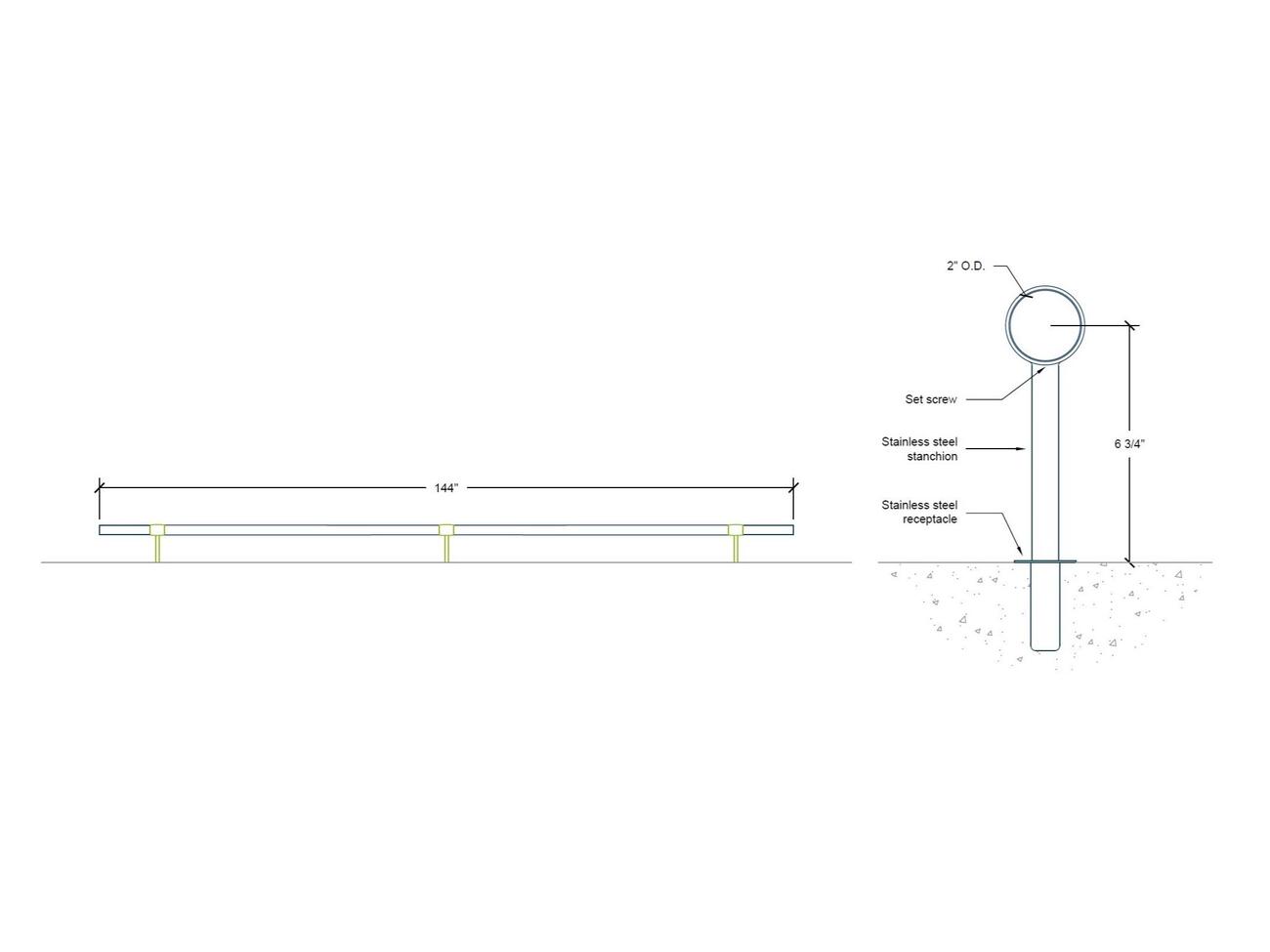 HSFR144-KIT | 144-inch Length-Specifications