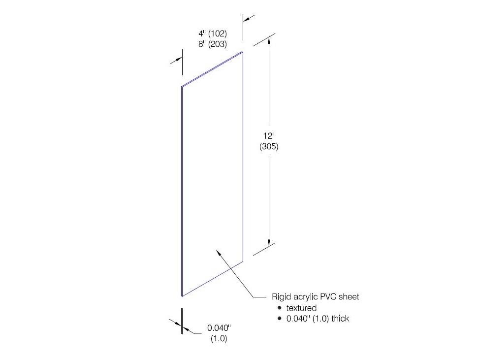 PPV-40 Rigid PVC Push Plate (.040-inch)-Specifications