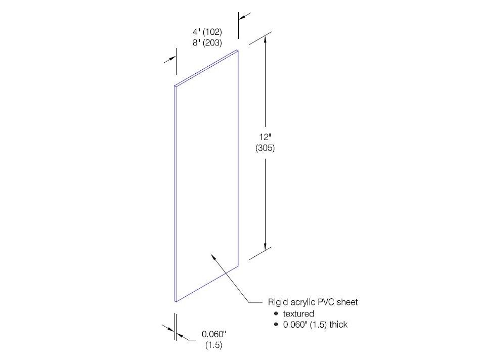 PPV-60 Rigid PVC Push Plate (.060-inch)-Specifications